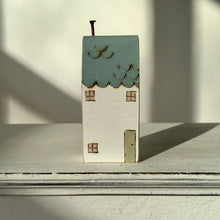 Load image into Gallery viewer, Hand painted town house in blue