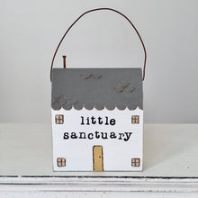 Load image into Gallery viewer, Hand painted cottage in Grey