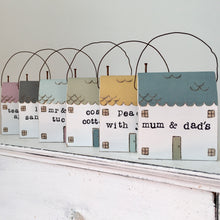 Load image into Gallery viewer, Hand painted cottage in Green