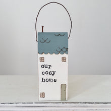 Load image into Gallery viewer, Hand painted Large town house in Blue