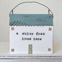 Load image into Gallery viewer, Hand painted Large cottage in Blue
