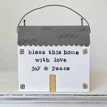 Load image into Gallery viewer, Hand painted Large cottage in Grey