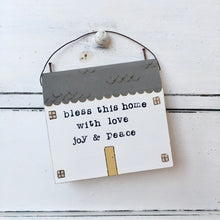 Load image into Gallery viewer, Hand painted Large cottage in Grey