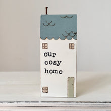 Load image into Gallery viewer, Hand painted Large town house in Blue