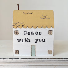 Load image into Gallery viewer, Hand painted cottage in Yellow