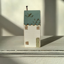 Load image into Gallery viewer, Hand painted town house in blue
