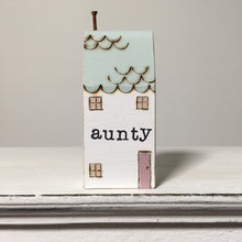 Load image into Gallery viewer, Hand painted town house in light blue
