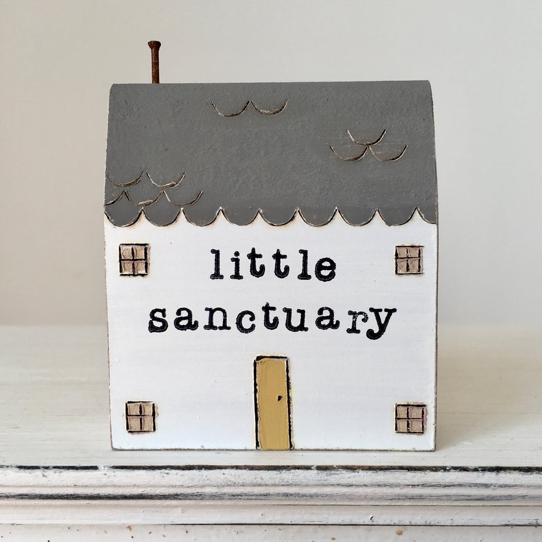 Hand painted cottage in Grey